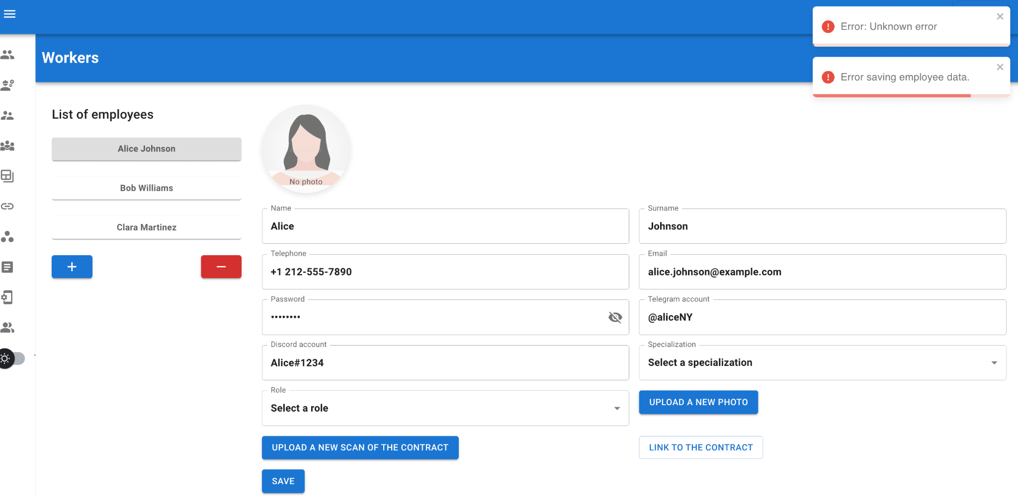 SaaS CRM System